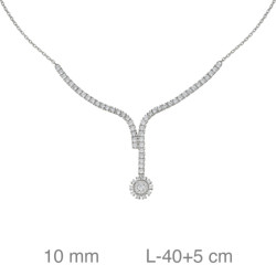 GARGANTILLA PLATA RIVIERE ROSETON
