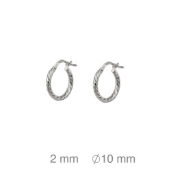 CRIOLLA PLATA GALLONADA 2X10 MM