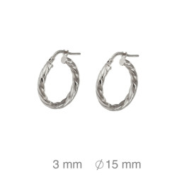 CRIOLLA PLATA GALLONADA 3X15 MM