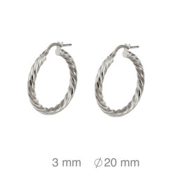 CRIOLLA PLATA GALLONADA 3X20 MM