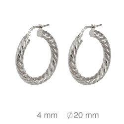 CRIOLLA PLATA GALLONADA 4X20 MM