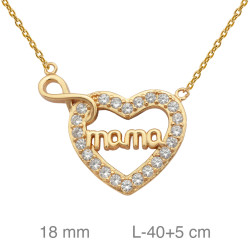 GARGANTILLA PLATA B.ORO+e MAMA CORAZON INFINITO ZTAS