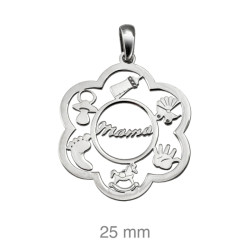 COLGANTE PLATA MAMA MOTIVOS