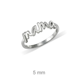 SORTIJA PLATA MAMA