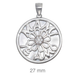 COLGANTE PLATA MAMI TE AMO ZTAS NACAR