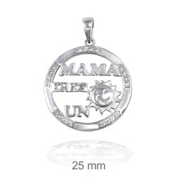 COLGANTE PLATA MAMA ERES UN SOL