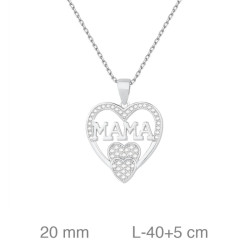 GARGANTILLA PLATA MAMA CORAZON