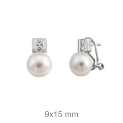 PENDIENTES PLATA TU Y YO ZTAS PERLA NATURAL