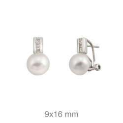 PENDIENTES PLATA TU Y YO ZTAS PERLA NATURAL