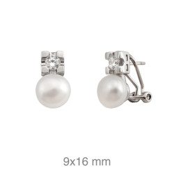PENDIENTES PLATA TU Y YO ZTAS PERLA NATURAL