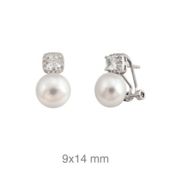 PENDIENTES PLATA TU Y YO ZTAS PERLA NATURAL