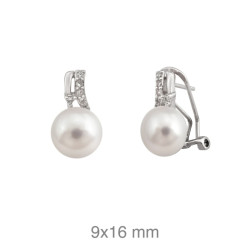 PENDIENTES PLATA TU Y YO ZTAS PERLA NATURAL