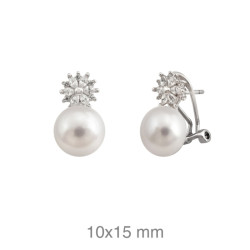 PENDIENTES PLATA TU Y YO ZTAS PERLA NATURAL