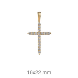 CRUZ PLATA B.ORO+e CIRCONITAS