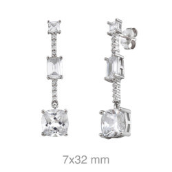 PENDIENTES PLATA CIRCONITAS