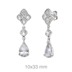 PENDIENTES PLATA CIRCONITAS