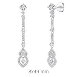 PENDIENTES PLATA CIRCONITAS