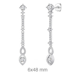 PENDIENTES PLATA CIRCONITAS