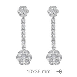 PENDIENTES PLATA RIVIERE