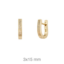 PENDIENTES PLATA B.ORO+e CIRCONITAS CATALAN