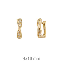 PENDIENTES PLATA B.ORO+e CIRCONITAS CATALAN