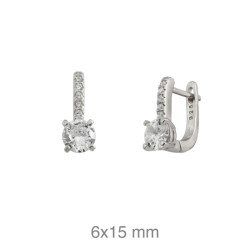 PENDIENTES PLATA CIRCONITAS CATALAN