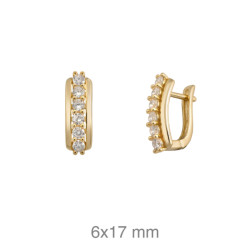 PENDIENTES PLATA B.ORO+e CIRCONITAS CATALAN