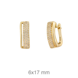 PENDIENTES PLATA B.ORO+e CIRCONITAS CATALAN