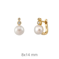PENDIENTES PLATA B.ORO+e TU Y YO PERLA NATURAL CATALAN