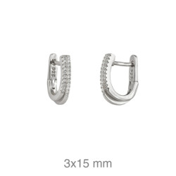 PENDIENTES PLATA CIRCONITAS CATALAN