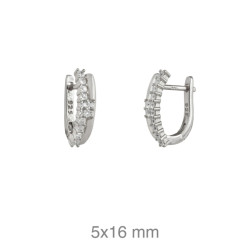 PENDIENTES PLATA CIRCONITAS CATALAN