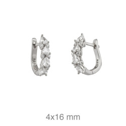 PENDIENTES PLATA CIRCONITAS CATALAN