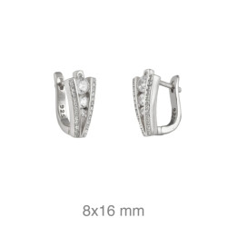 PENDIENTES PLATA CIRCONITAS CATALAN