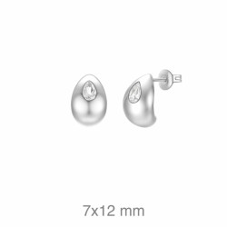PENDIENTES PLATA CIRCONITA PRESION