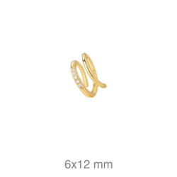 PENDIENTE PLATA B.ORO EAR CUFF ZTAS (UD)
