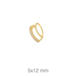 PENDIENTE PLATA B.ORO EAR CUFF ZTAS (UD)