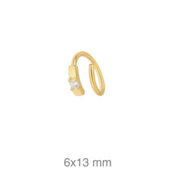 PENDIENTE PLATA B.ORO EAR CUFF ZTAS (UD)