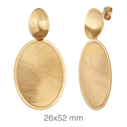 PENDIENTES PLATA B.ORO GEOMETRICOS RAYADOS