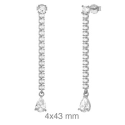 PENDIENTES PLATA CIRCONITAS