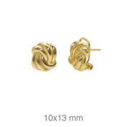 PENDIENTES PLATA B.ORO+e OMEGA