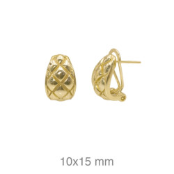 PENDIENTES PLATA B.ORO+e OMEGA