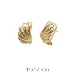 PENDIENTES PLATA B.ORO+e GALLONADO OMEGA