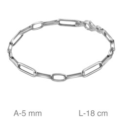 PULSERA PLATA ESLABONES