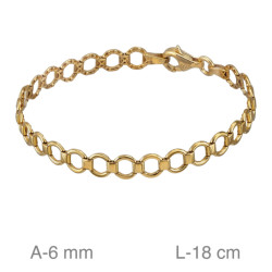 PULSERA PLATA B.ORO 1 MM