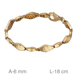 PULSERA PLATA B.ORO 1 MM