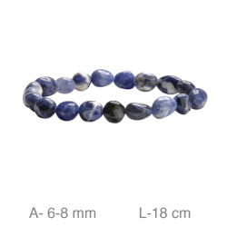 PULSERA PIEDRA NATURAL DE VENA AZUL