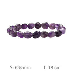 PULSERA PIEDRA NATURAL AMATISTA