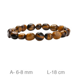 PULSERA PIEDRA NATURAL OJO DE TIGRE 6MM