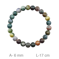PULSERA PIEDRA NATURAL AGATA INDIA 6MM