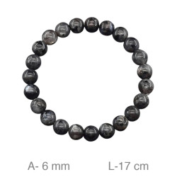 PULSERA PIEDRA NATURAL LABRADORITA 6MM
